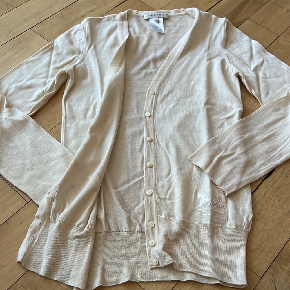 Celine Cardigan Sz S - Picture 9 of 14